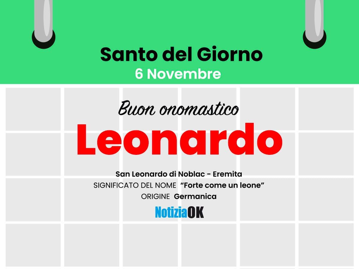 Onomastico: il Santo del giorno è San Leonardo - 
