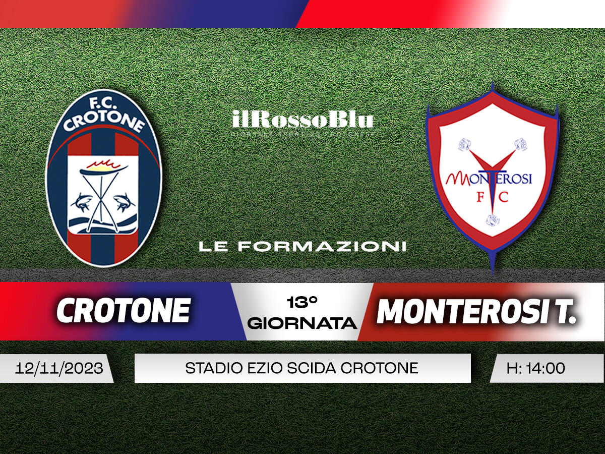 #CrotoneMonterosi | Le Formazioni: Zauli costretto al cambio in attacco - 