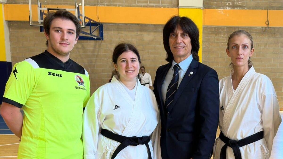 Karate, la Martial Kroton Ryu supera il grande esame - Marco Martino - Claudia Martino - Maestro Francesco Bellino - Clara Nino