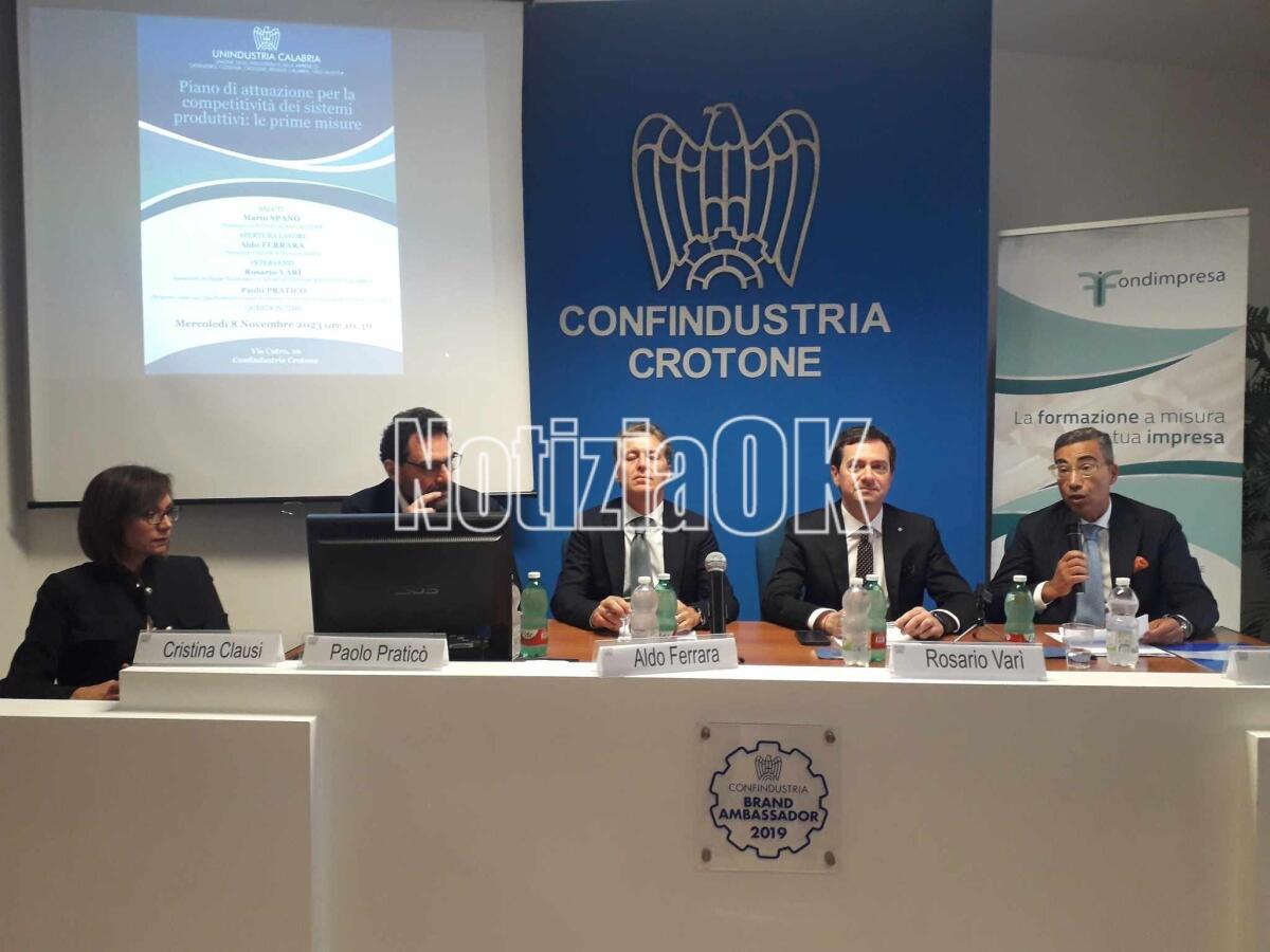 Crotone - L'assessore regionale Varì: «Accresciamo la competitività delle imprese calabresi» - 