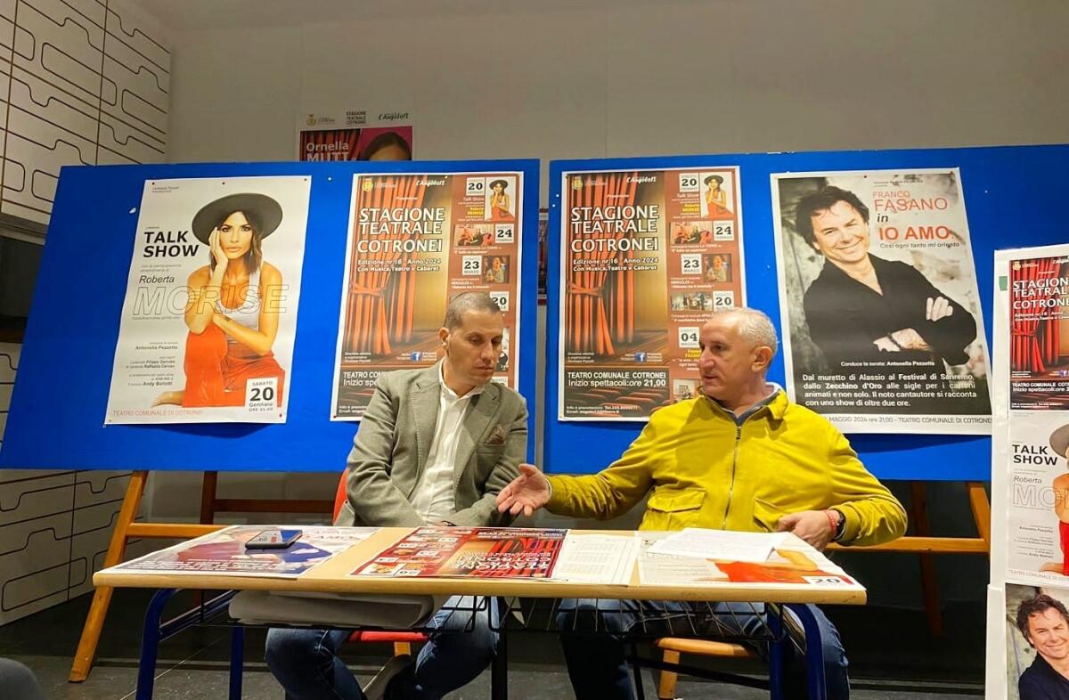 Cotronei (KR) - Roberta Morise apre la sedicesima stagione teatrale - Antonio Ammirati, Giuseppe Pipicelli