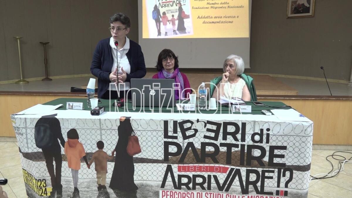 Liberi di partire, liberi di arrivare: la Fondazione Migrantes fa il punto sul fenomeno migratorio - Suor Loredana Pisani, Maria Cristina Molfetta, Luica Bellassai