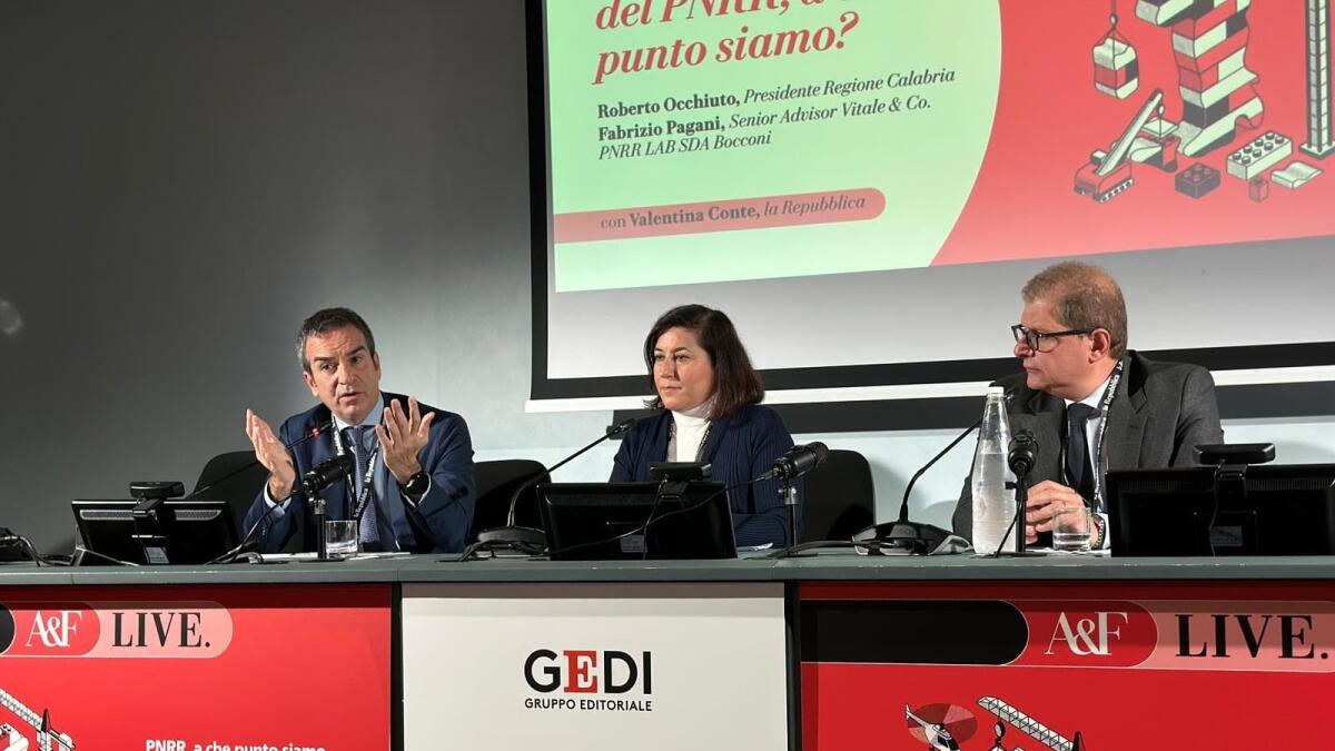 Calabria - Pnrr: Occhiuto, ok ridistribuzione, ma risorse non vadano dal Sud al Nord - 