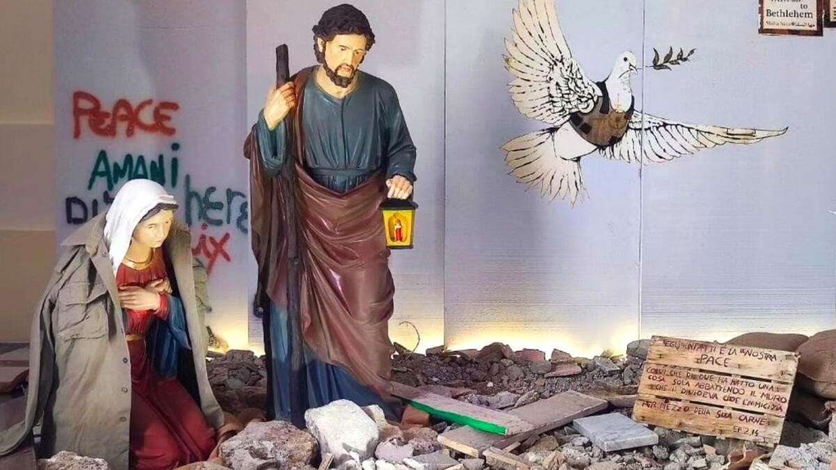 In Calabria il Presepe con il bambino sulle macerie contro tutte le guerre - 
