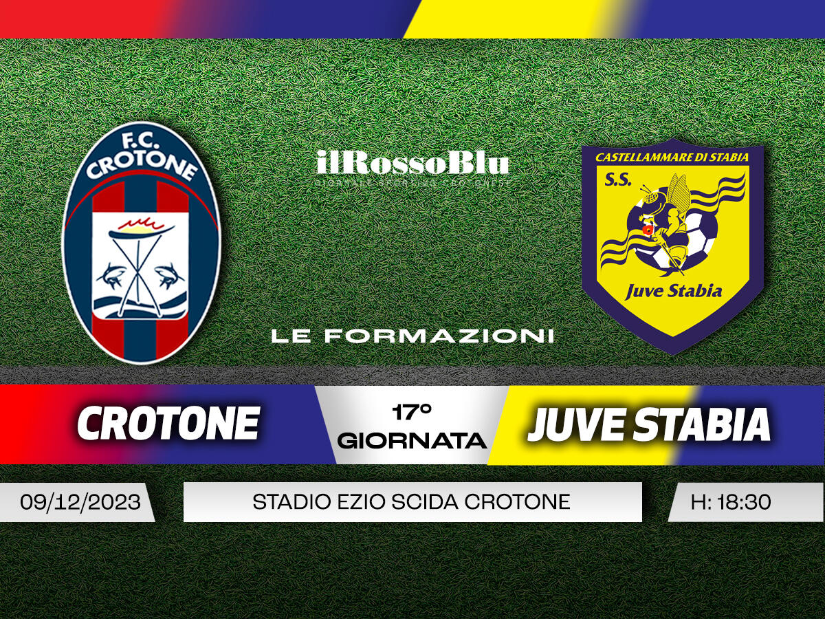 #CrotoneJuveStabia | Le Formazioni - Novità in difesa per il Crotone - 