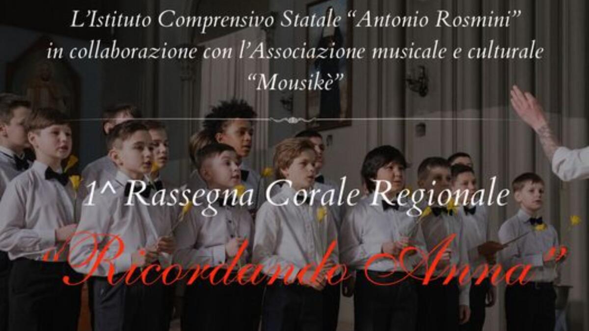 Crotone, oggi la prima rassegna del coro regionale con "Ricordando Anna" - 