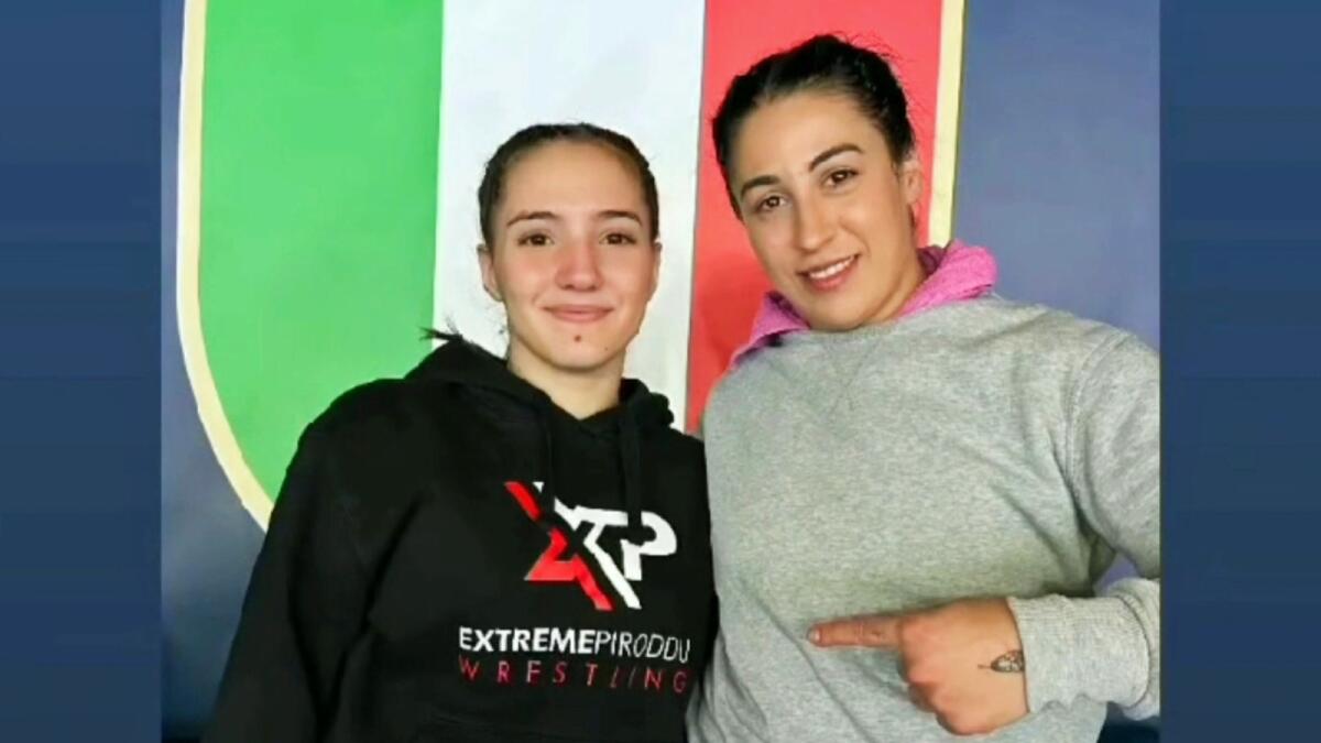 Lotta Olimpica - La crotonese Fabiana Giampà vice campione assoluto - A destra Fabiana Giampà