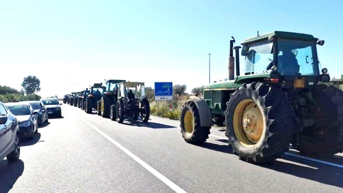 Crotone, gli agricoltori fermano la SS 106 - 