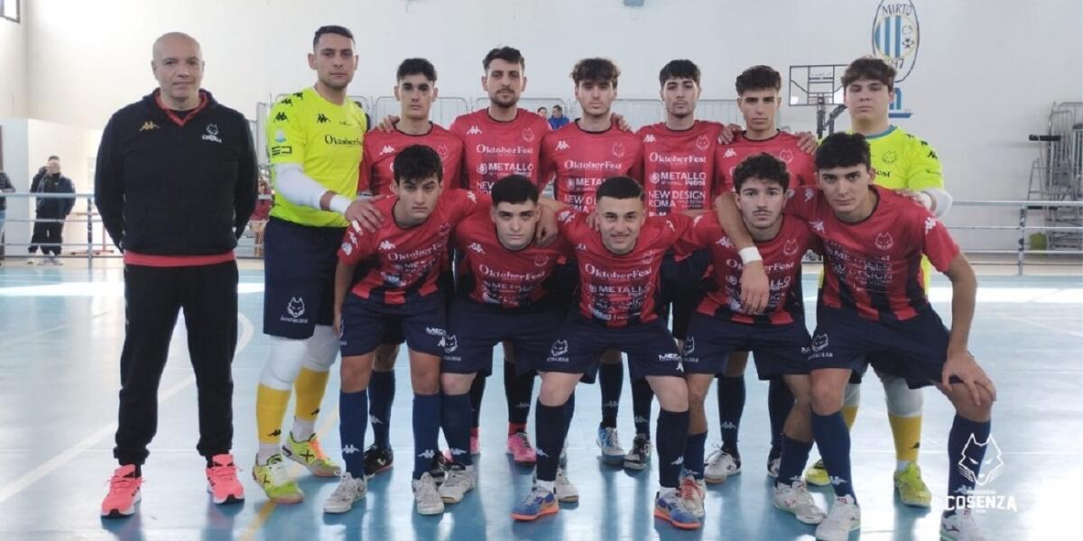Calcio a 5 - Pareggio per l'Under 19 Pirossigeno Cosenza, in casa del Mirto - 