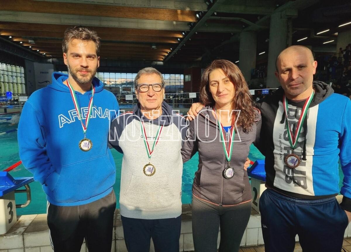 I Master della Kroton Nuoto protagonisti del Trofeo Sant'Agata - Alessandro Capozza, Francesco Garofalo, Gisella Condemi, Luca Vrenna