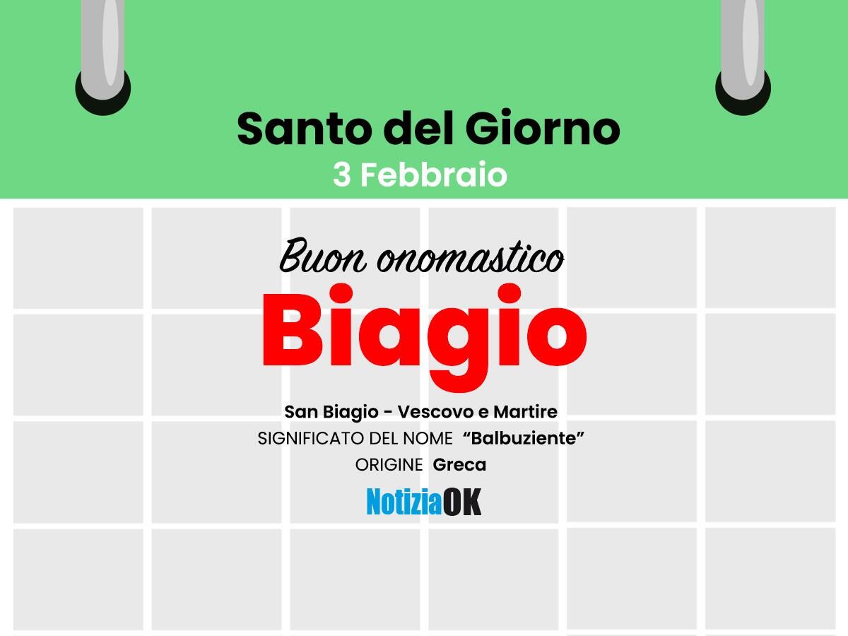 Onomastico: il Santo del giorno è San Biagio - 