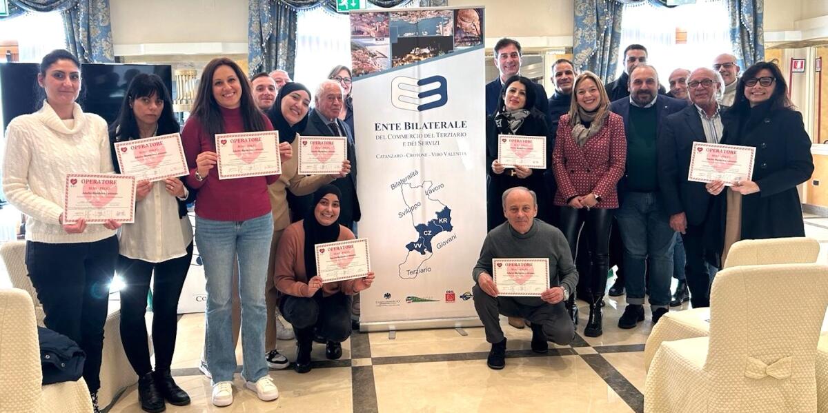 In Calabria un corso salvavita promosso dall'Ente Bilaterale del Terziario - 