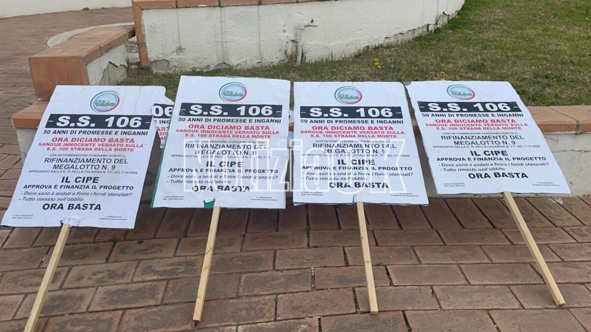 Basta Vittime 106:  Non consentiremo la realizzazione di lotti incompleti della S.S.10 - 