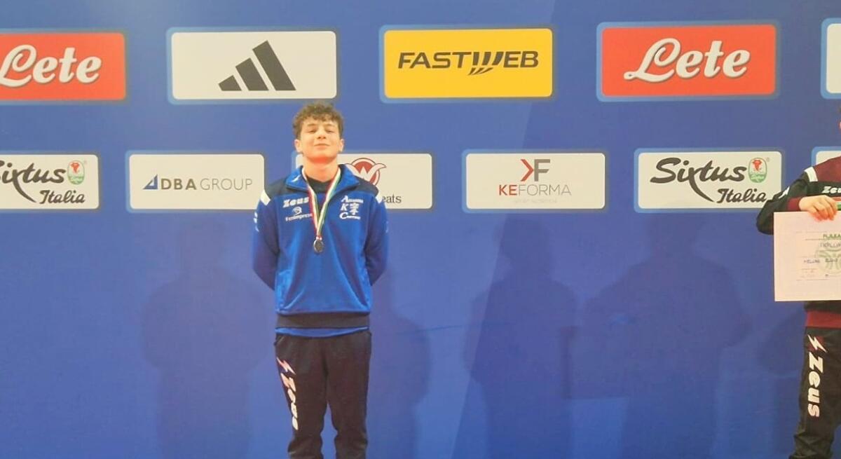 Lotta Olimpica, Sergio Esposito dell'AKC vice campione d'Italia u17 - 