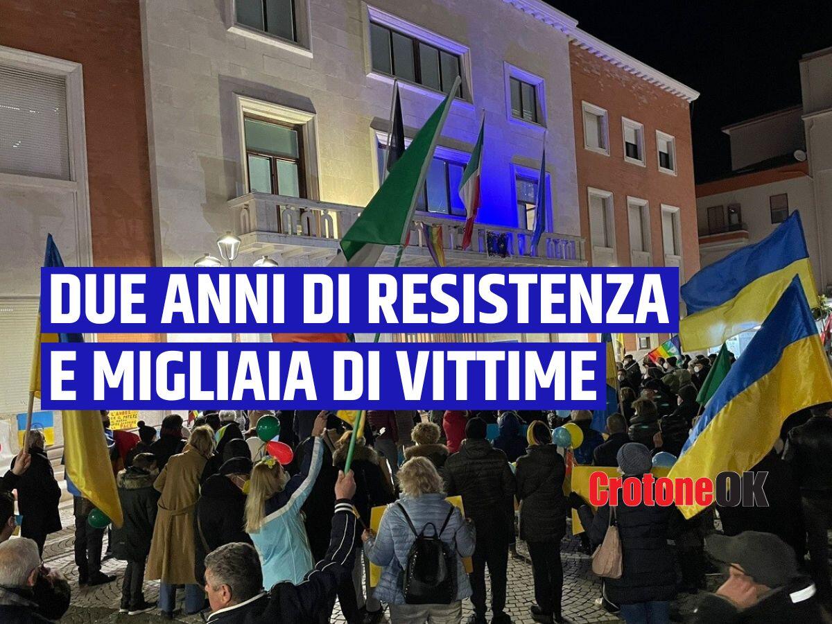 Crotone - La guerra in Ucraina non si ferma, e la città riscende in Piazza - 