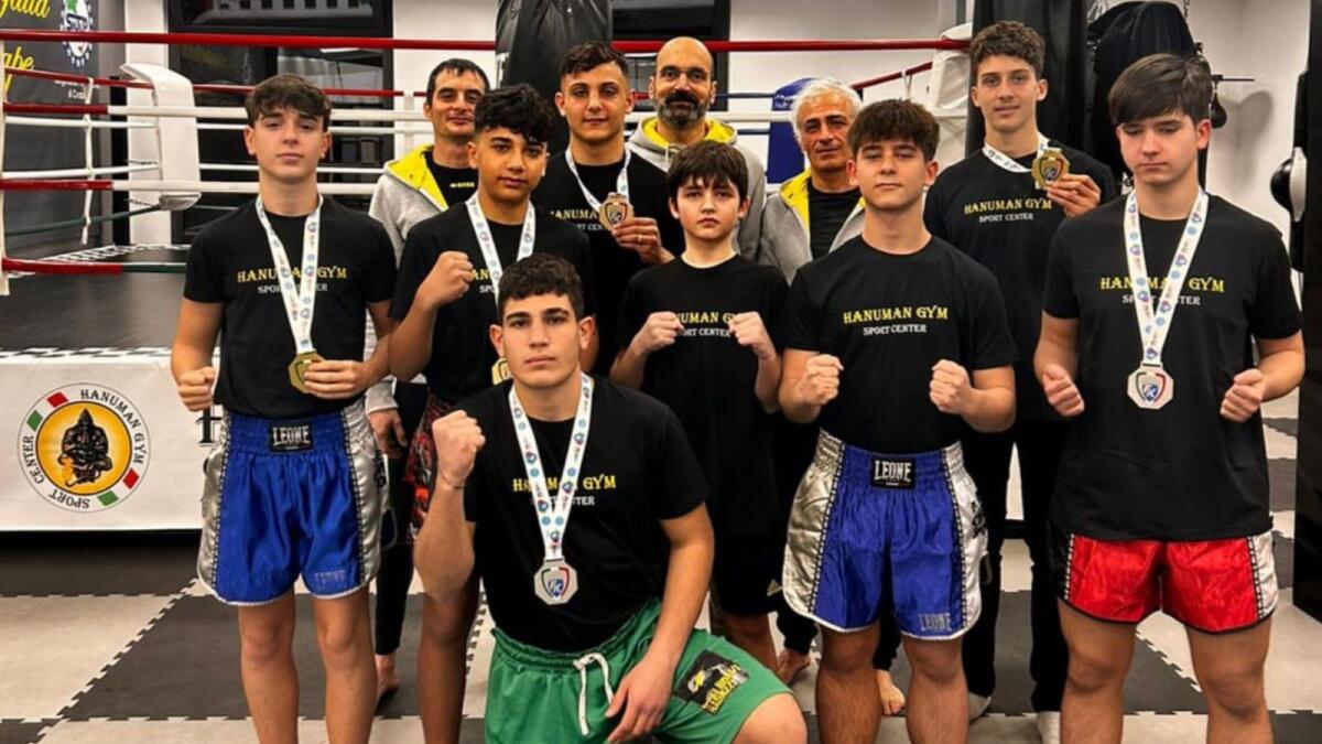 Muay Thai - Grande spettacolo con l'Hanuman Gym ai Campionati Italiani e al Trofeo Italia - 