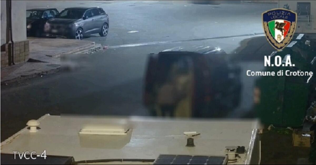 Crotone - Cambia l'arredo del soggiorno e butta il divano per strada: beccato dalle fototrappole - 