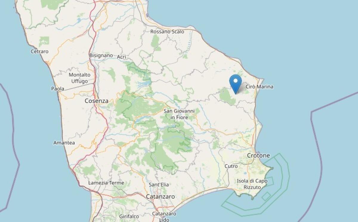Terremoto nel crotonese, registrata una nuova scossa -