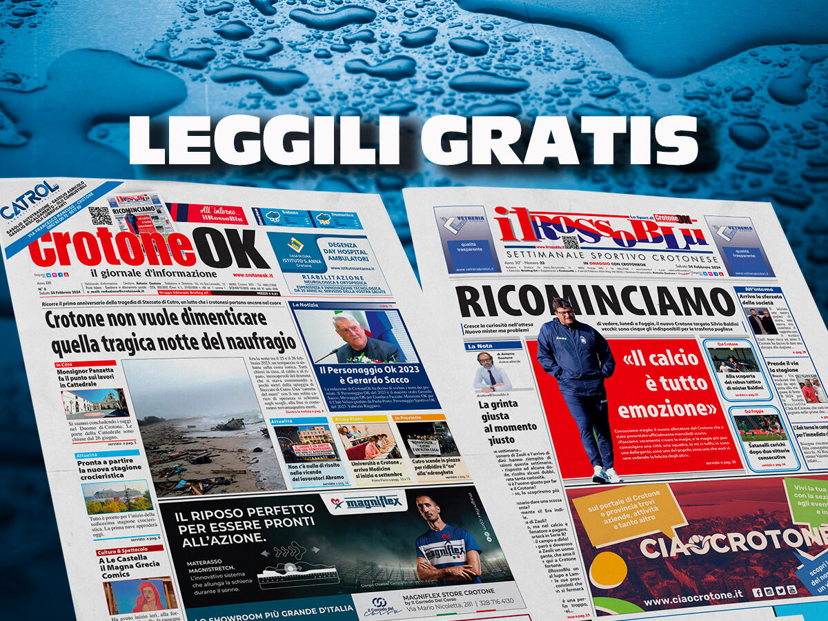 CLICCA QUI E LEGGI SUBITO CROTONEOK - 