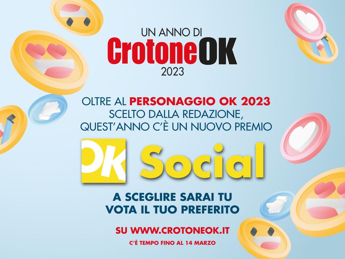 Un Anno di CrotoneOk - Continua la CrotoneOKmania, il premio Social sfonda gli 11.000 votanti e non è ancora finita - 