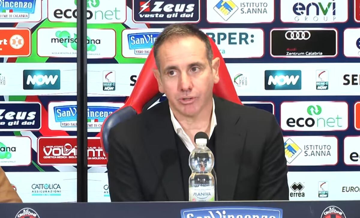 Serie C | Crotone, Lamberto Zauli: "lo credo nell'orgoglio e nelle qualità di questa squadra" - 
