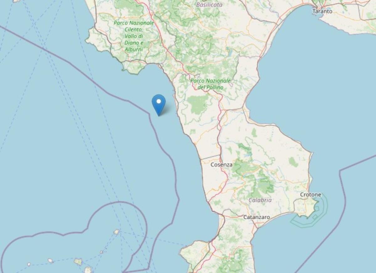 Terremoto lungo la costa, registrata in mattinata una forte scossa - 