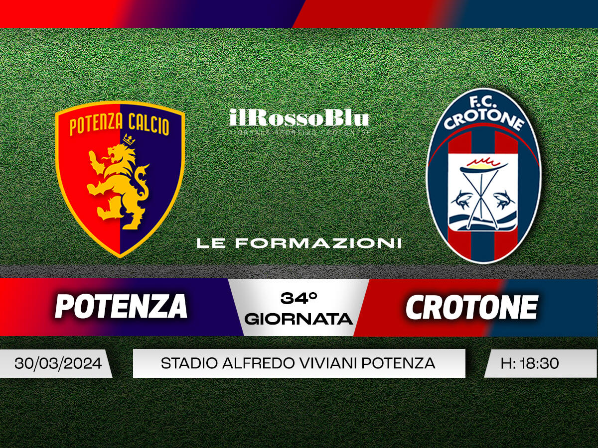 #PotenzaCrotone | Le formazioni - Una novita per Zauli nell'undici iniziale - 
