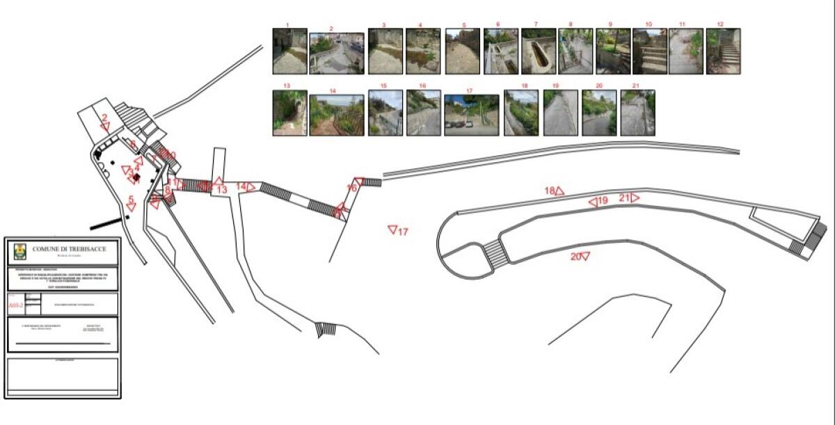 Trebisacce - In sicurezza il costone via Virginio e via Catullo - 