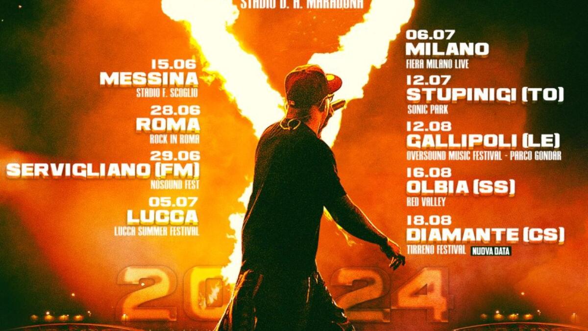 Geolier live 2024, tappa anche in Calabria -