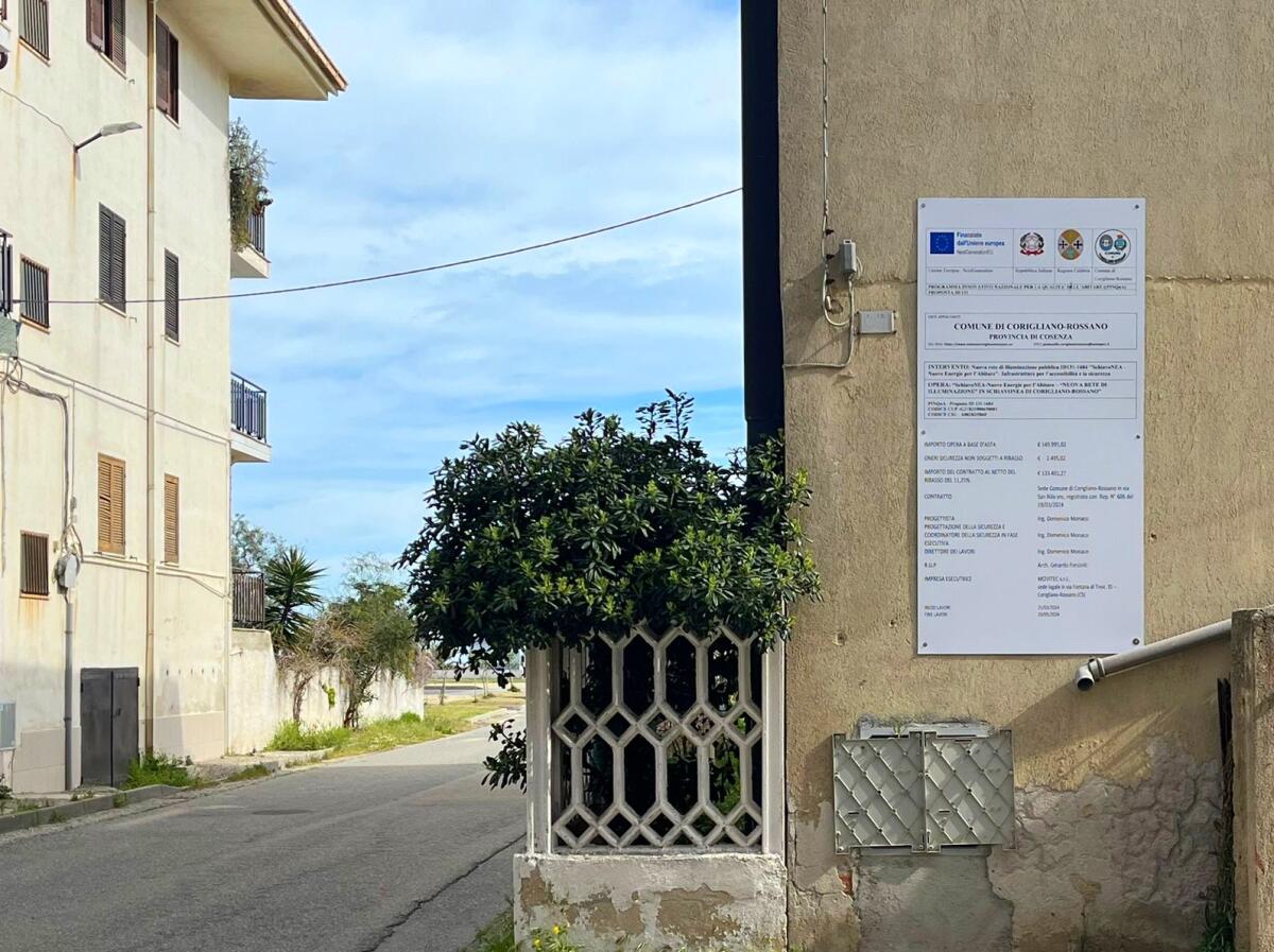 Corigliano-Rossano - Partiti i lavori di illuminazione a Schiavonea - 