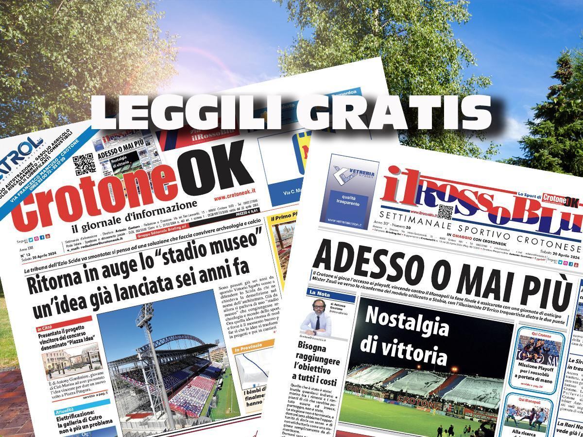 CLICCA QUI E LEGGI SUBITO CROTONEOK - 