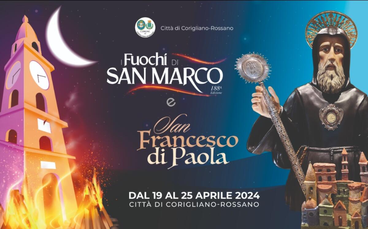 Corigliano-Rossano, torna la tradizione dei fuochi di San Marco e San Francesco - 