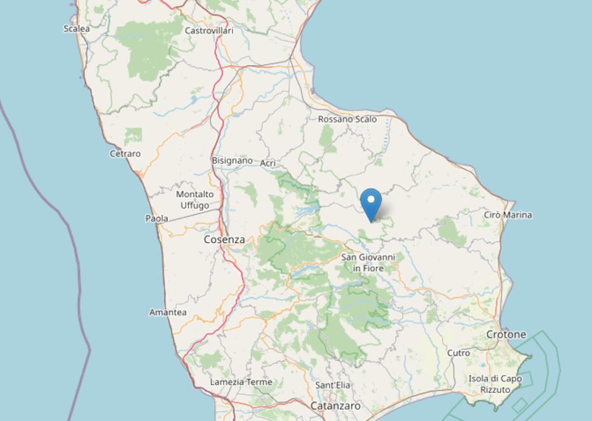 Trema la terra nel crotonese, registrata una lieve scossa - 