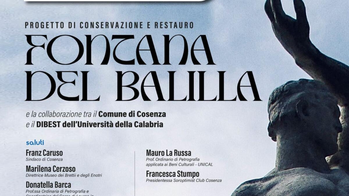 Cosenza - Fontana del Balilla: a breve il restauro - 