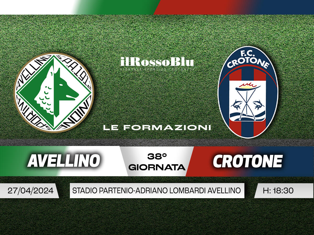 #AvellinoCrotone | Le Formazioni: alcune novità nell'undici iniziale degli squali - 