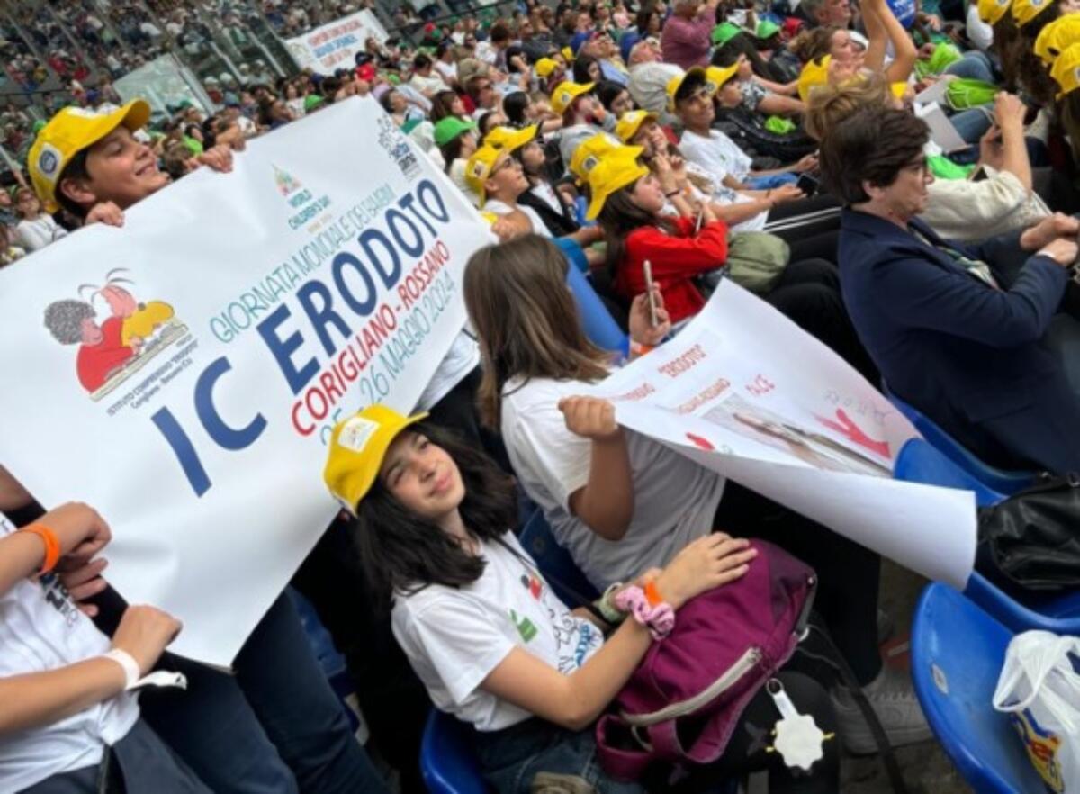 Corigliano-Rossano, l'I.C. Erodoto partecipa alla Prima Giornata Mondiale dei Bambini - 