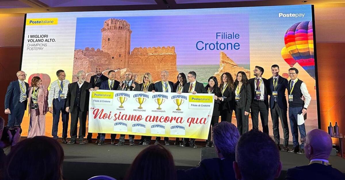 Poste Italiane, la filiale di Crotone tra le "migliori" di tutta Italia - 