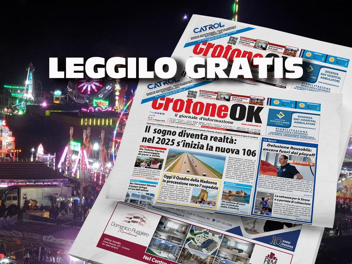CLICCA QUI E LEGGI SUBITO CROTONEOK - 