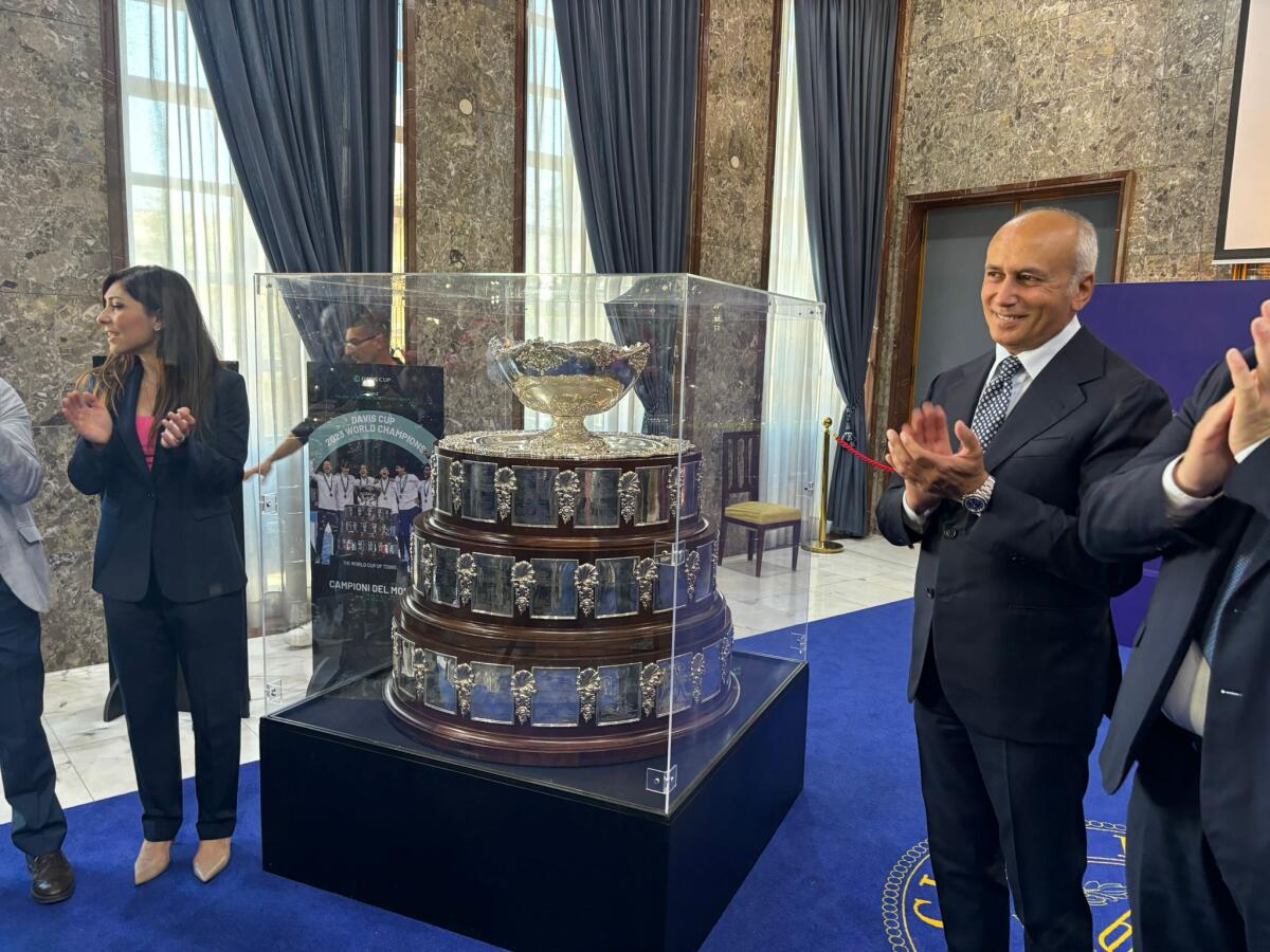 Cosenza - La Coppa Davis a Palazzo dei Bruzi - 