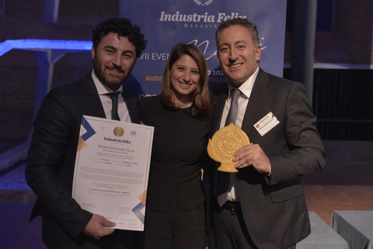 Alle Cantine Ippolito 1845 il prestigioso Premio Nazionale "Industria Felix" - 