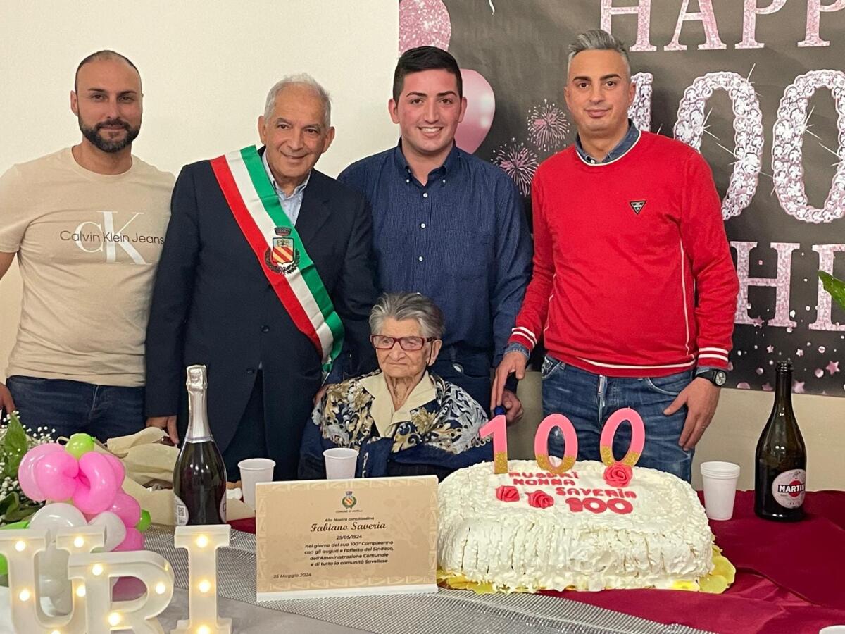 Cent'anni e non dimostrarli: Saverina Fabiano scrive una nuova pagina della sua vita - 