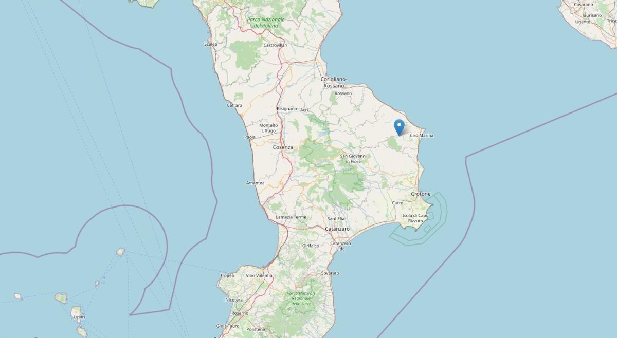 Terremoto, altre scosse nel crotonese: registrato sisma magnitudo ML 3.1 - 