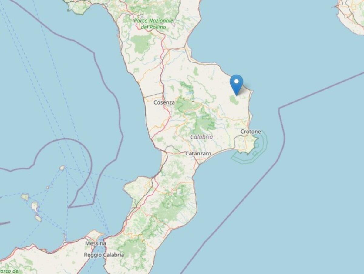 Lieve scossa di terremoto registrata nel crotonese - 