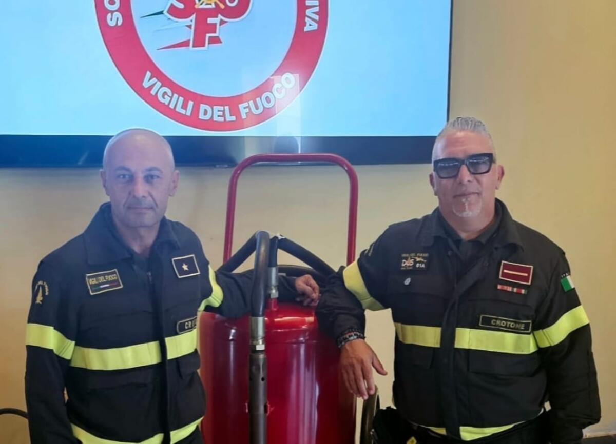 Giornata tecnica sugli incendi boschivi, presenti due Vigili del fuoco di Crotone - 