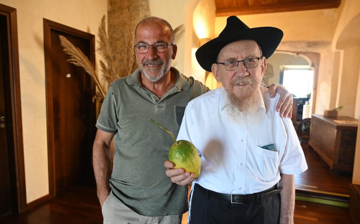 Consorzio del Cedro di Calabria, un ringraziamento al Rav Moshe Lazar per i 90 anni - 