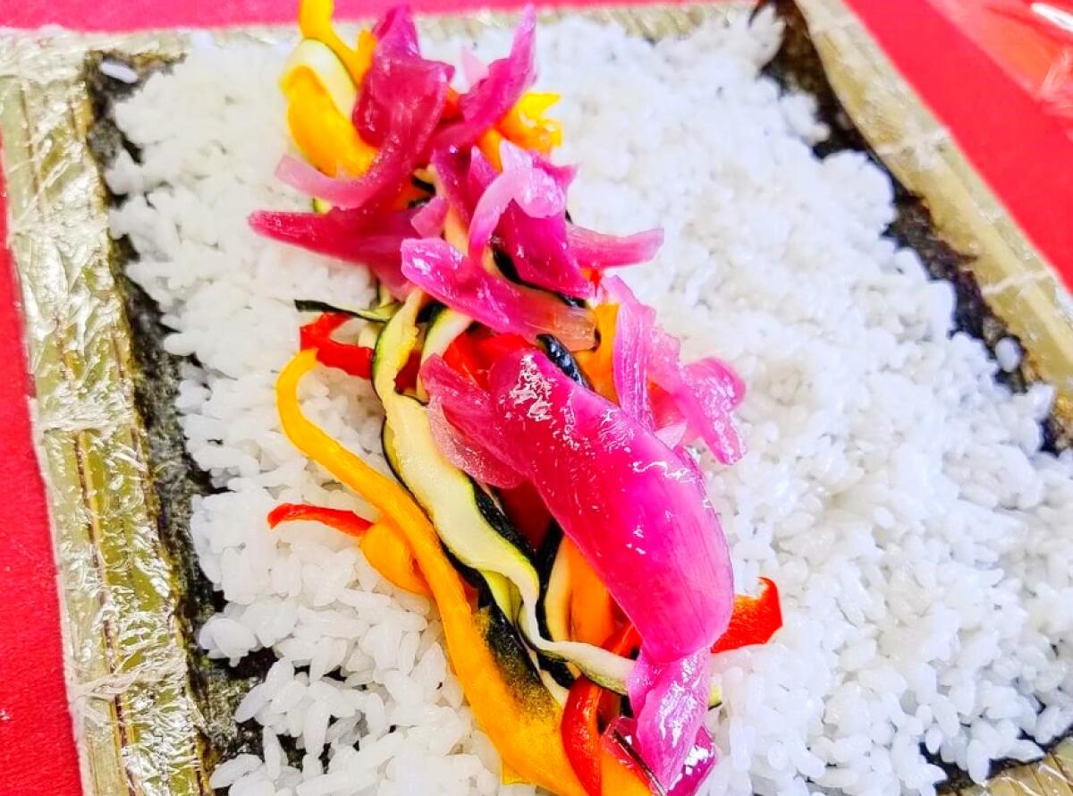 Un morso al sapore.... al sushi vegetale - 