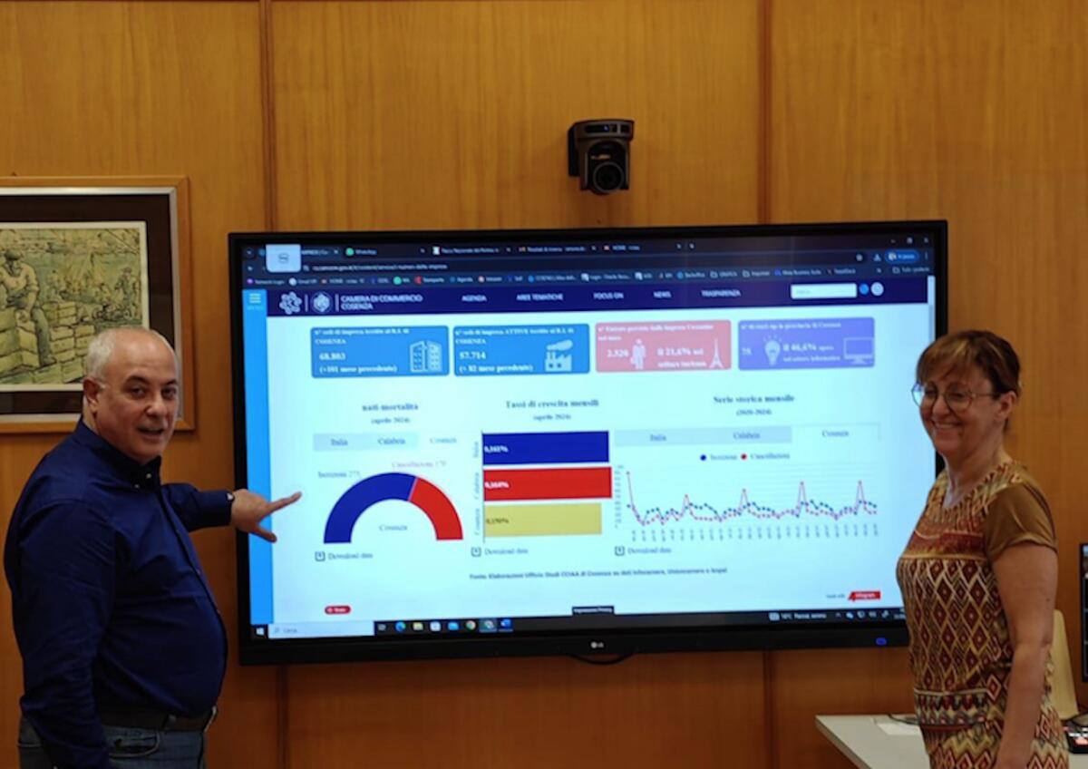 Sul sito della Camera di commercio di Cosenza i dati aggiornati sul tessuto imprenditoriale - 