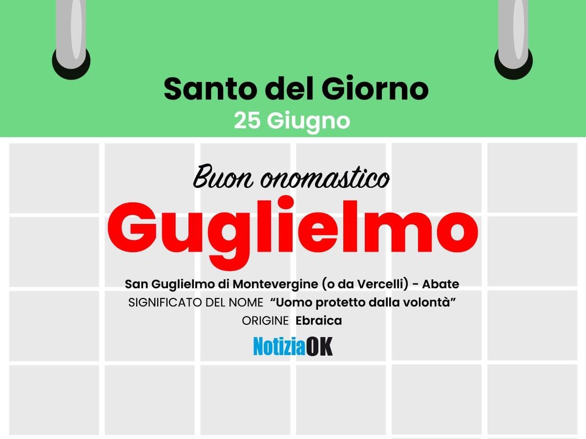 Onomastico: il Santo del giorno è San Guglielmo - 