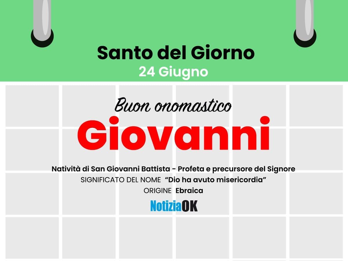 Onomastico: il Santo del giorno è San Giovanni Battista - 