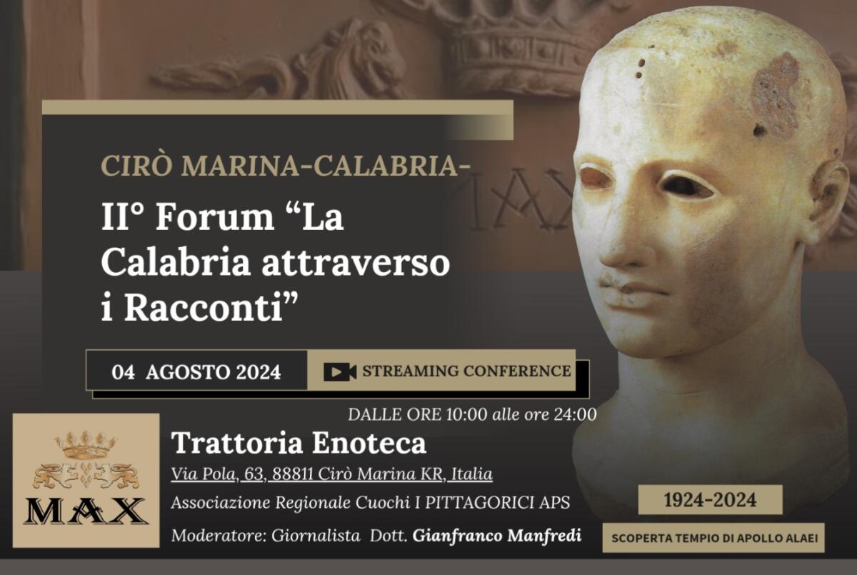 Cibo e cultura, a Cirò Marina fa tappa il "Forum day" dedicato alla Calabria - 